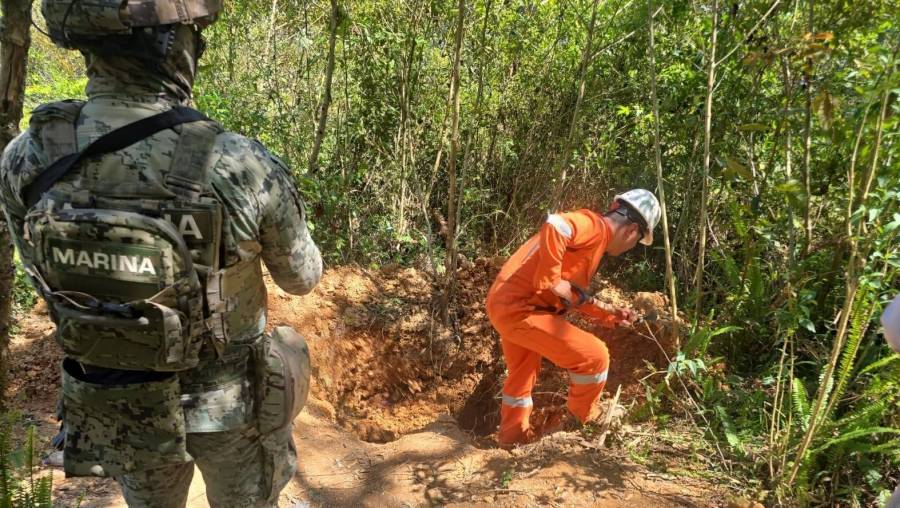 Marina localiza e inhabilita tomas clandestinas en Puebla