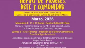 Llega “Tiempo de Mujeres: Arte y Comunidad”, un encuentro para reconocer el talento de las Mujeres desde las Artes