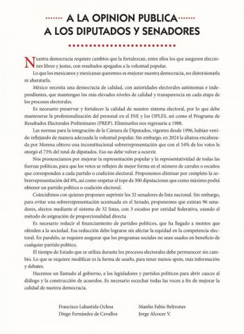 Sheinbaum califica a Beltrones, Fern&aacute;ndez de Cevallos y Labastida como el mejor s&iacute;mbolo del PRIAN