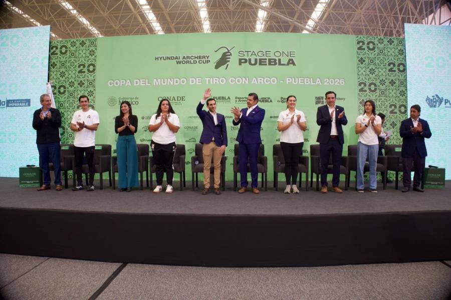 Presentan Gobierno de Puebla y CONADE la Copa del Mundo de Tiro con Arco, evento que reafirmará a México entre las mejores sedes del planeta