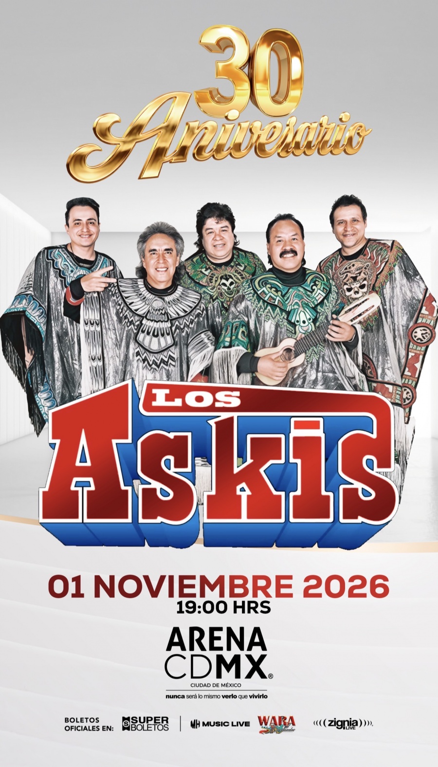 LA ARENA CDMX SE LLENARÁ CON LA CUMBIA ANDINA DE LOS ASKIS 