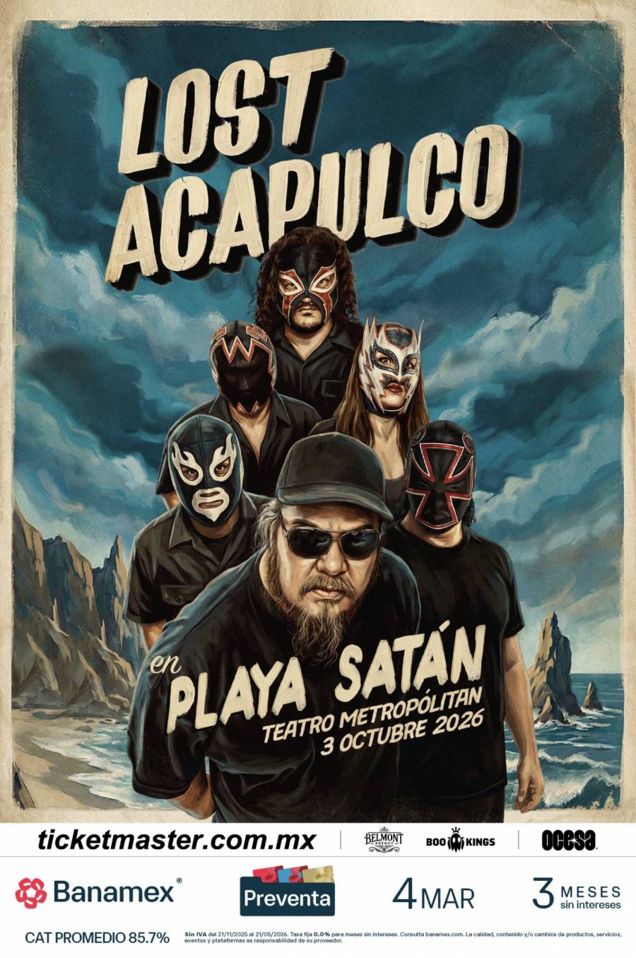 ¡MÁSCARAS, SURF Y REVERB EN EL METROPÓLITAN! LOST ACAPULCO REGRESA PARA UNA NOCHE DE CULTO