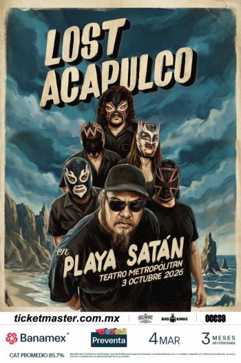 ¡M&Aacute;SCARAS, SURF Y REVERB EN EL METROP&Oacute;LITAN! LOST ACAPULCO REGRESA PARA UNA NOCHE DE CULTO