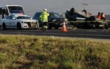 Choque m&uacute;ltiple deja una persona muerta en la 57