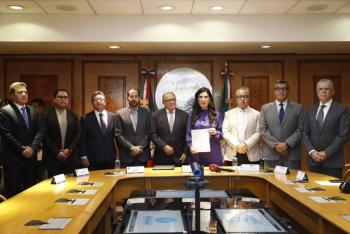 Camara de Diputados recibe iniciativa de reforma electoral propuesta por la Presidencia