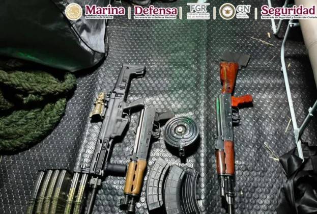 Detienen a cuatro personas y aseguran laboratorio de drogas en Sinaloa
