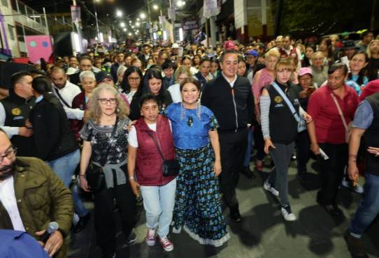 Clara Brugada entrega obras en Chalma de Guadalupe y anuncia Utopía en el Deportivo Carmen Serdán
