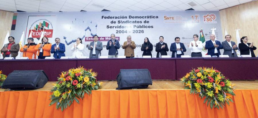 Sindicalismo mexicano refuerza autonom&iacute;a y unidad en aniversario de la FEDESSP