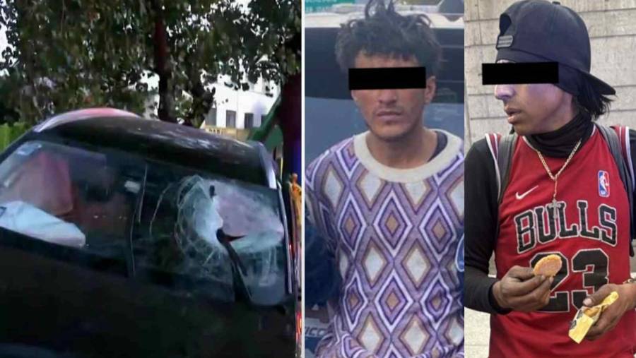 Detienen a dos hombres por arrojar piedras a veh&iacute;culos en Circuito Interior