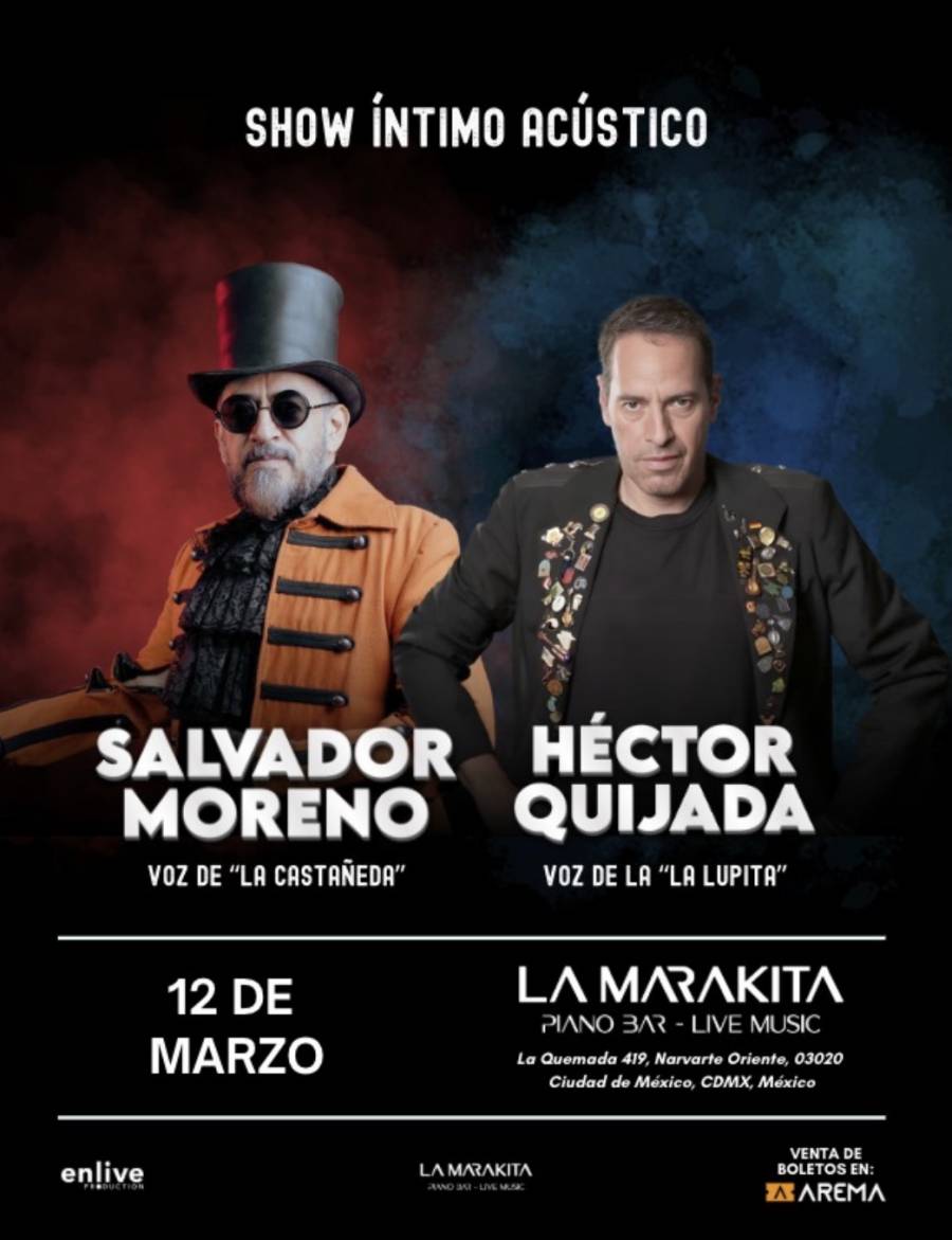 SALVADOR MORENO Y HÉCTOR QUIJADA SE REÚNEN EN UN CONCIERTO ÍNTIMO EN LA MARAKITA EN CDMX