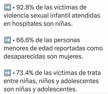 Homicidios, trata, secuestro y violencia sexual afectan a ni&ntilde;as y adolescentes en M&eacute;xico: REDIM