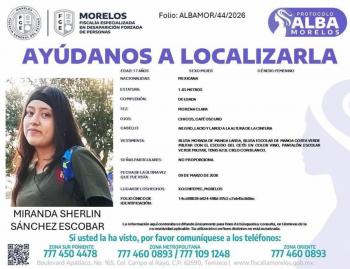 Activan b&uacute;squeda por desaparici&oacute;n de estudiante en Xochitepec, Morelos