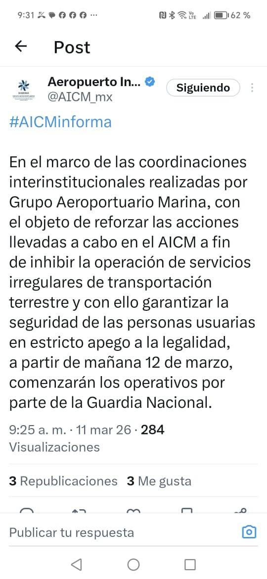 AICM anuncia operativos con la Guardia Nacional contra taxis no autorizados