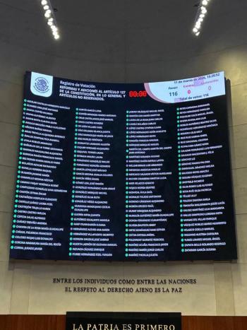 Senado aprueba reforma de Sheinbaum para eliminar pensiones doradas