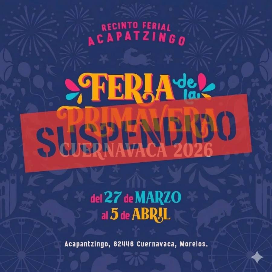 Festival de Primavera 2026 en Cuernavaca pospuesto por crisis de inseguridad en Morelos