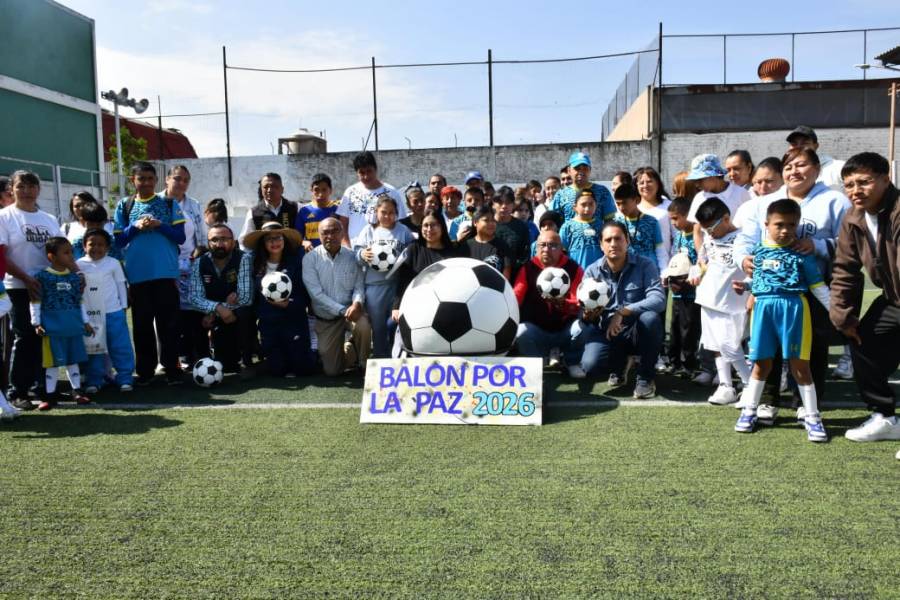 Crean en Nezahualc&oacute;yotl el “Bal&oacute;n de la Paz” para promover inclusi&oacute;n de ni&ntilde;as y ni&ntilde;os con discapacidad