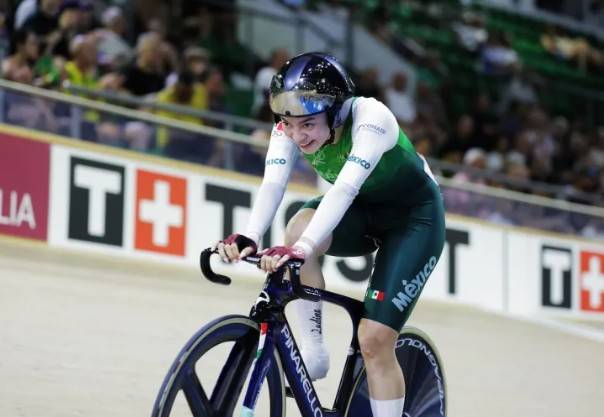 Yareli Acevedo gana oro en eliminaci&oacute;n en Copa del Mundo de ciclismo de pista