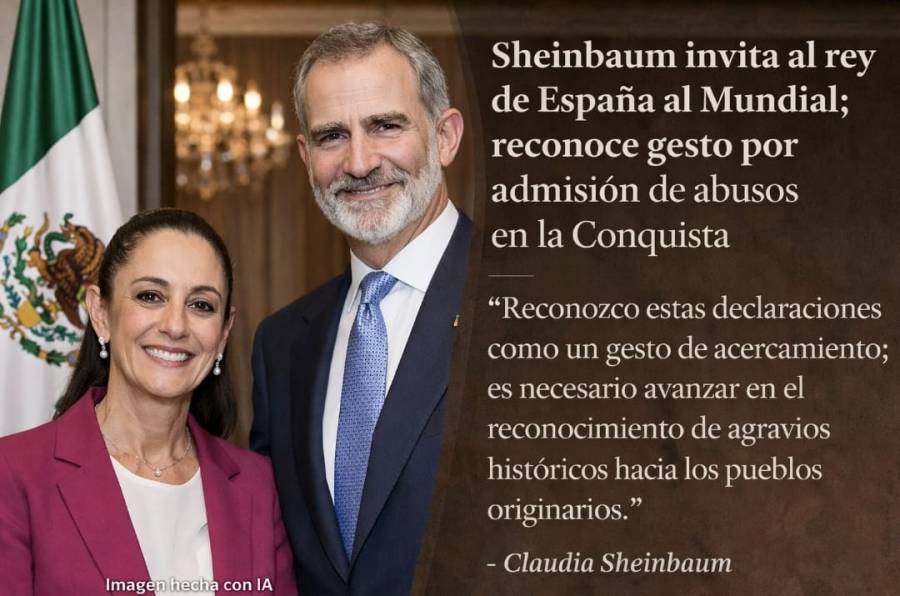 Claudia Sheinbaum invita al Rey Felipe VI al Mundial 2026 en México