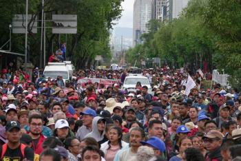 CNTE realizar&aacute; megamarcha en CDMX con ruta y horario definidos para el 18 de marzo
