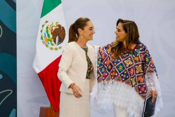 Presidenta Sheinbaum ofrece su conferencia ma&ntilde;anera desde Canc&uacute;n, Quintana Roo