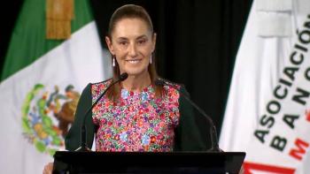 “La banca mexicana tiene mucho que darle al pa&iacute;s”, Sheinbaum reitera petici&oacute;n incremento de cr&eacute;ditos a Pymes