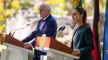 Ante guerras, Sheinbaum y Steinmeier se pronuncian por un orden internacional en paz y con cooperaci&oacute;n