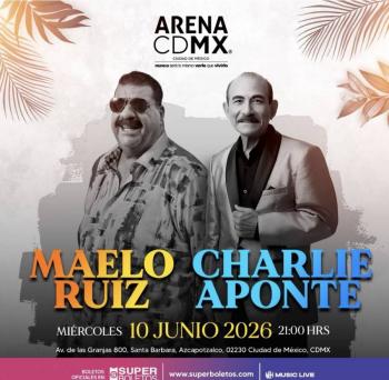 Maelo Ruiz y Charly Aponte unir&aacute;n generaciones de la salsa en la Arena CDMX
