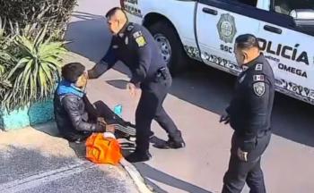 Polic&iacute;a de la SSC golpea a joven en Coyoac&aacute;n; inicia investigaci&oacute;n interna