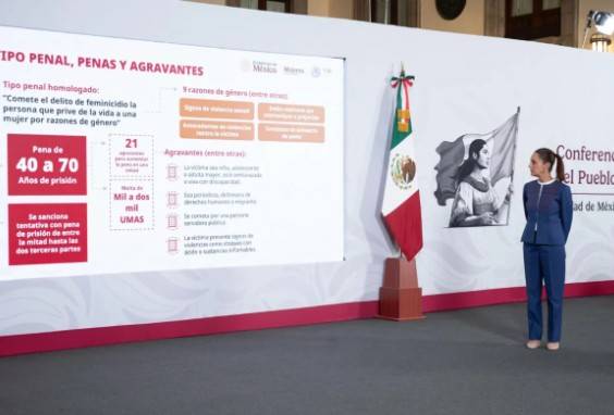 M&eacute;xico endurece castigo por feminicidio y elimina prescripci&oacute;n con nueva ley nacional