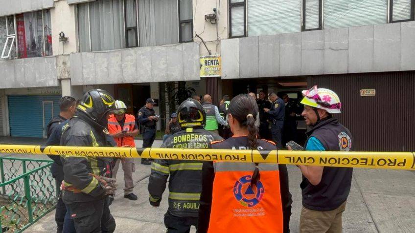 Trabajador cae de cuarto piso al retirar tanque de gas en Benito Juárez