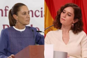 Sheinbaum responde a los comentarios de D&iacute;az Ayuso sobre la conquista de M&eacute;xico