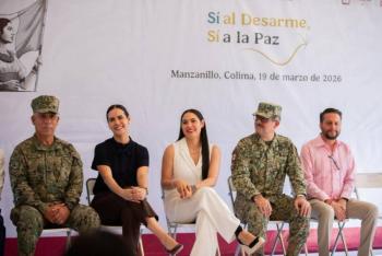 Gobierno de M&eacute;xico inicia campa&ntilde;a 'S&iacute; al Desarme, S&iacute; a la Paz' en Manzanillo, Colima