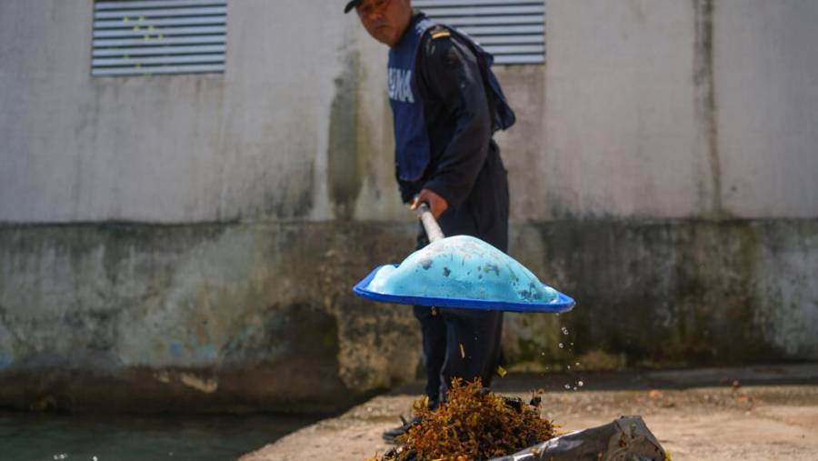 Retiran 128 toneladas de crudo del Golfo de M&eacute;xico tras derrame