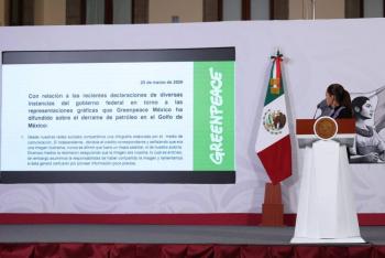 Sheinbaum asegura que playas del Golfo se atendieron desde el primer reporte