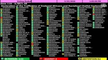 ONU declara la esclavitud transatl&aacute;ntica como crimen de lesa humanidad