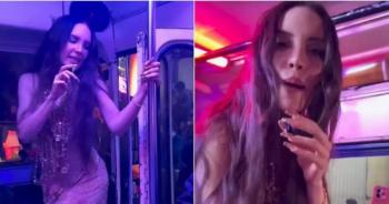 Belinda causa revuelo con broma de asalto en autob&uacute;s durante su visita a M&eacute;xico