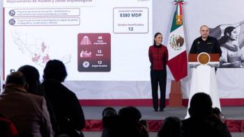 Presidenta destaca rehabilitaci&oacute;n de escuelas del INBAL y del INAH, de zonas arqueol&oacute;gicas e inauguraci&oacute;n del primer Museo Textil