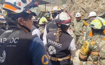 Brigada Esperanza avanza en rescate de mineros atrapados en la mina Santa Fe