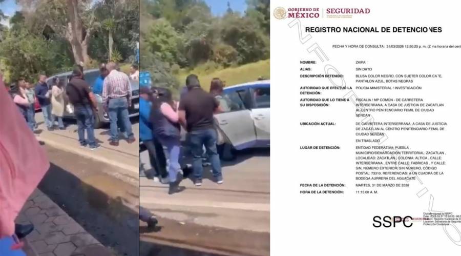 Detienen en Zacatlán a exreina de la Feria de la Manzana por presunto fraude