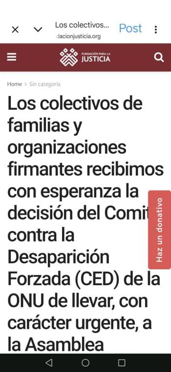 Colectivos respaldan a la ONU por desapariciones; eso les da esperanza
