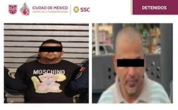 Capturan a dos hombres por presunta extorsi&oacute;n a comerciantes en Azcapotzalco