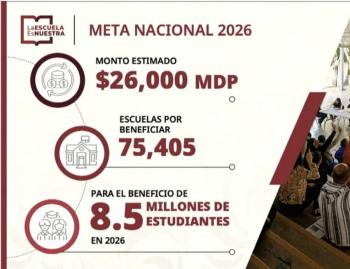 La Escuela es Nuestra proyecta beneficiar a m&aacute;s de 8.5 millones de estudiantes en 2026