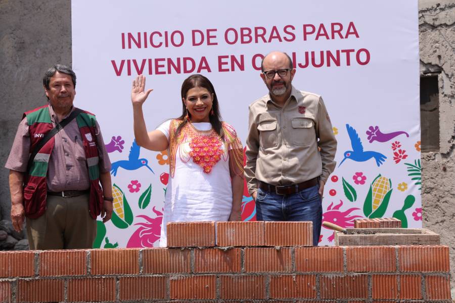 Coloca Clara Brugada Primera Piedra para construcción de 250 Viviendas en la colonia Guerrero