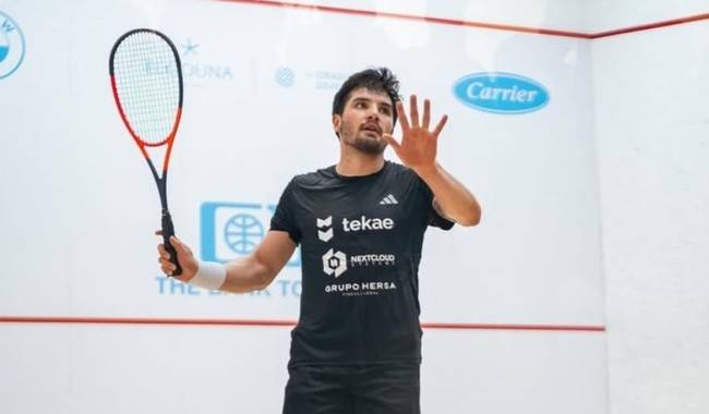 Finaliza Leonel Cárdenas entre los ocho mejores del Abierto Internacional de Squash El Gouna