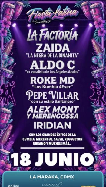 “FIESTA LATINA SOUNDTRACK” REUNIR&Aacute; A FIGURAS DE LA M&Uacute;SICA EN LA MARAKA