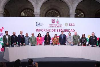 Destaca Clara Brugada Disminuci&oacute;n del 66% en delitos de alto impacto en Marzo de 2026 frente a 2019