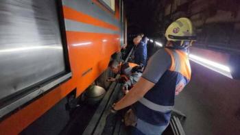 Metro retira tren de L&iacute;nea 1 tras cortocircuito; no hubo heridos