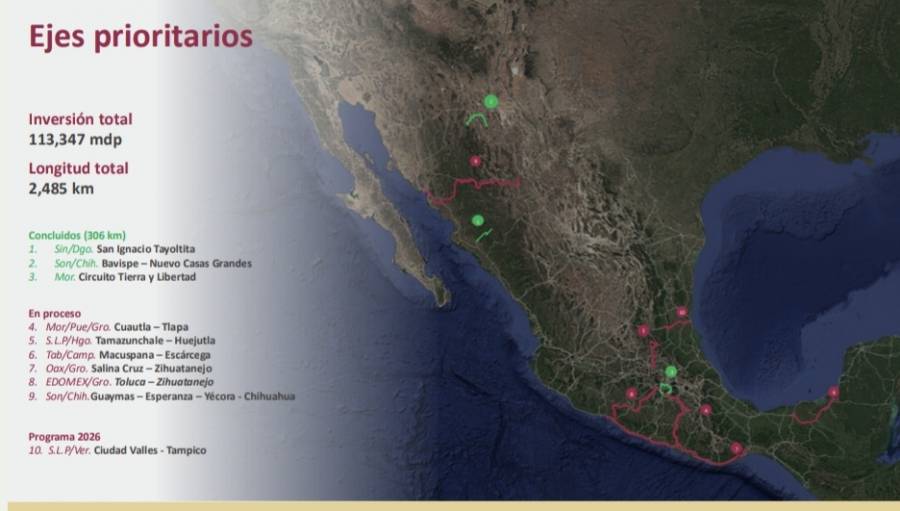 Presidenta anuncia reconstrucci&oacute;n de carreteras y puentes da&ntilde;ados por lluvias de 2025