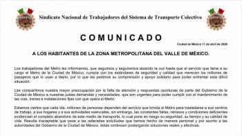 Trabajadores del Metro env&iacute;an mensaje a usuarios y piden apoyo ante fallas del servicio