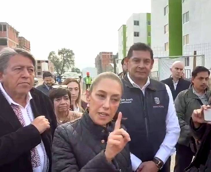 “No los rega&ntilde;&eacute;”, aclara Sheinbaum tras protesta en San Jos&eacute; Chiapa, Puebla